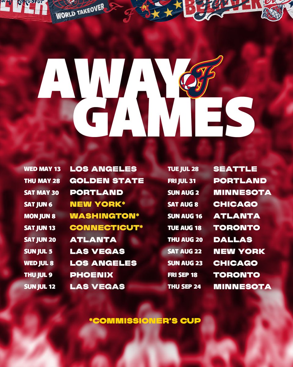 IndianaFever's tweet photo. doesn't matter where we play.
every game is a home game. https://t.co/OFHSqH1ohy
