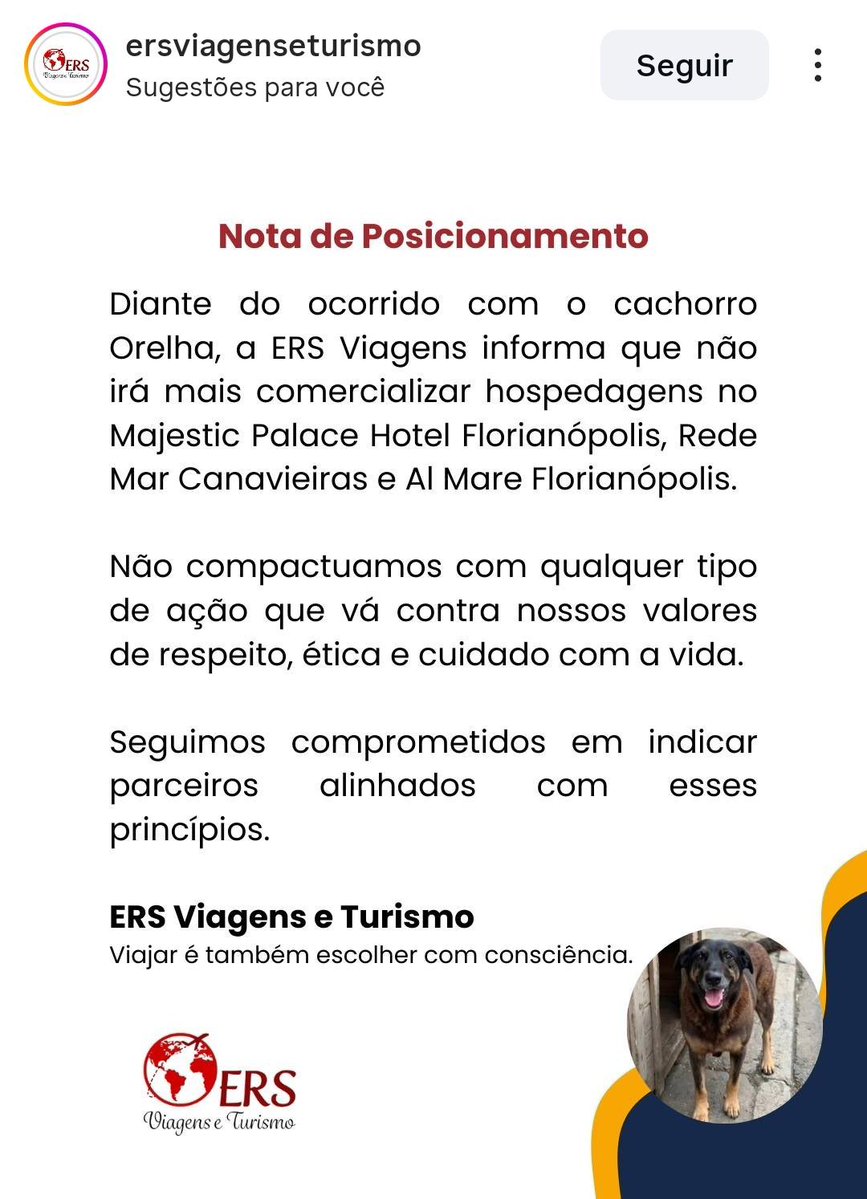 Vamos apoiar e divulgar a atitude desta empresa para que outras se juntem a causa!!!!
#JustiçaPorOrelha