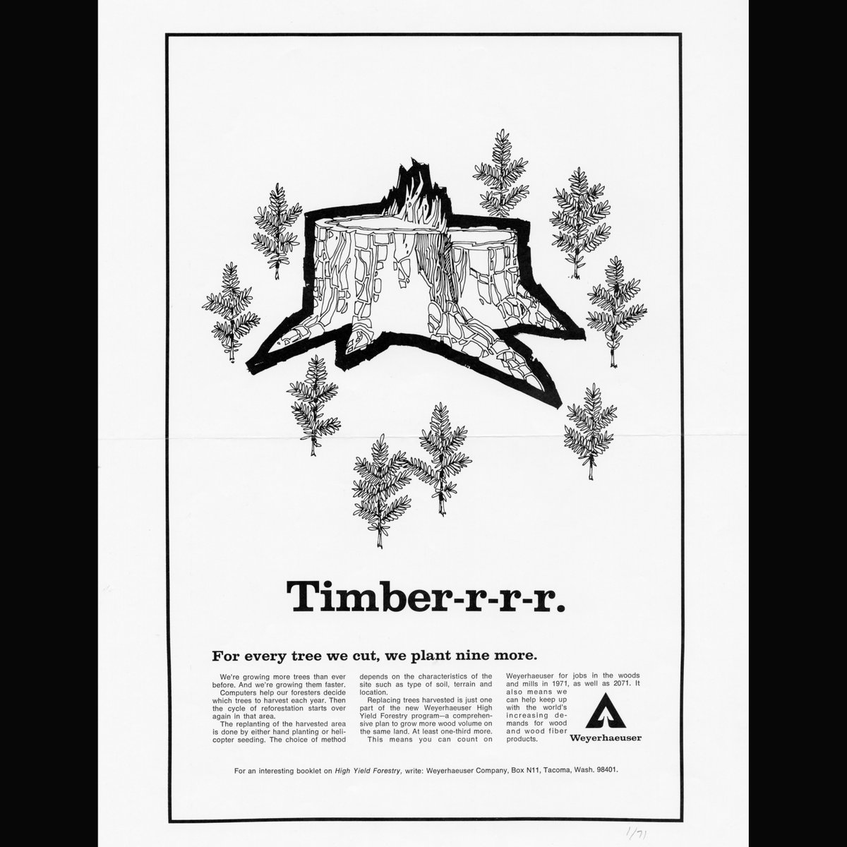 foresthistory's tweet photo. Step into a century of stories: our new online exhibit uncovers how advertising shaped the way we see forests, wood products, and conservation https://t.co/AfLR4gtDBt