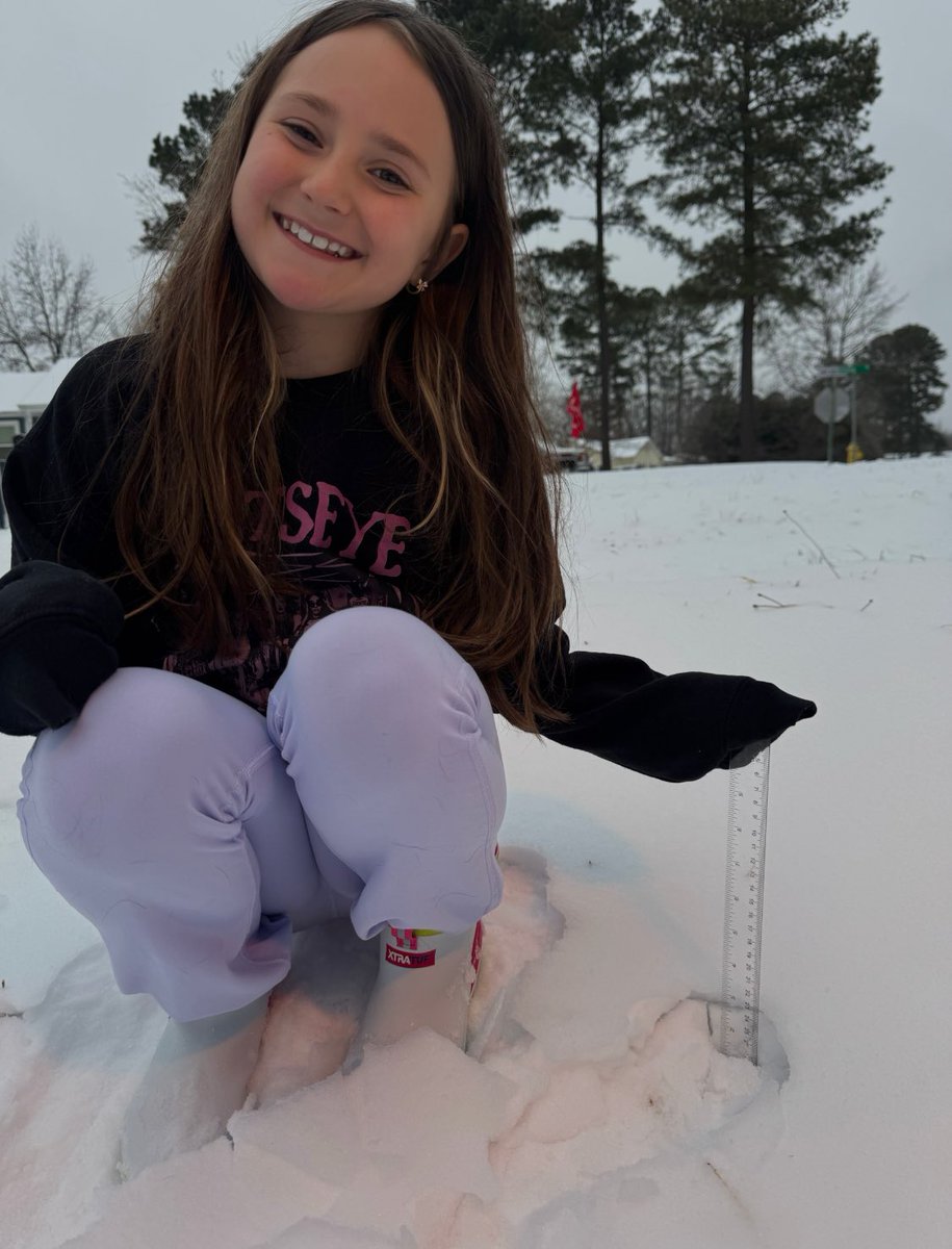 Our Tigers enjoyed measuring the snow around Colonial Heights!