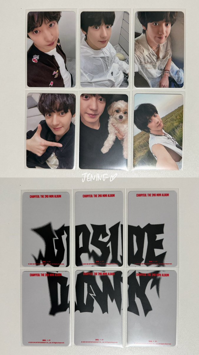 CHANYEOL UPSIDE DOWN QQ MUSIC Starlight Photocards #CHANYEOL #찬열