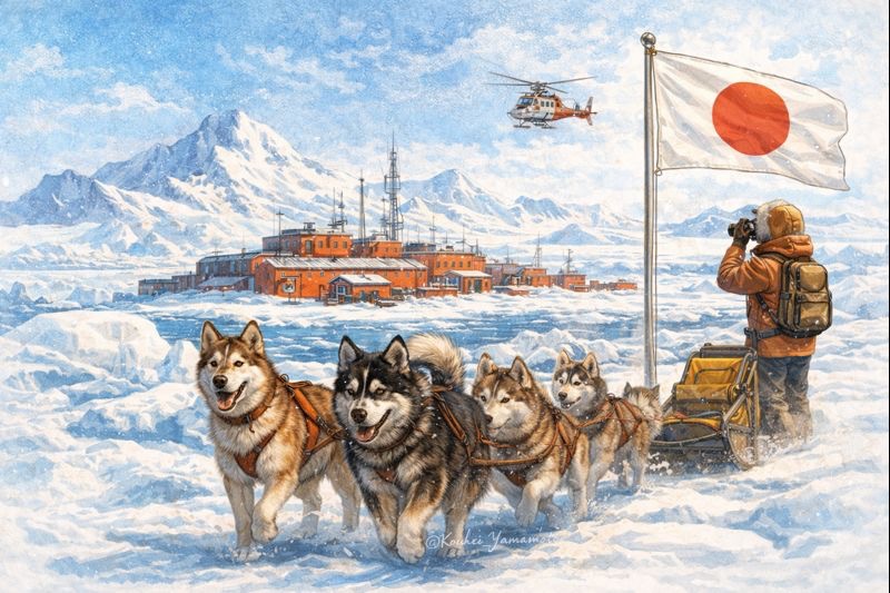 昭和基地開設記念日❄️🇯🇵 #南極の日🧭🌏 1957(昭和32)年1月29日