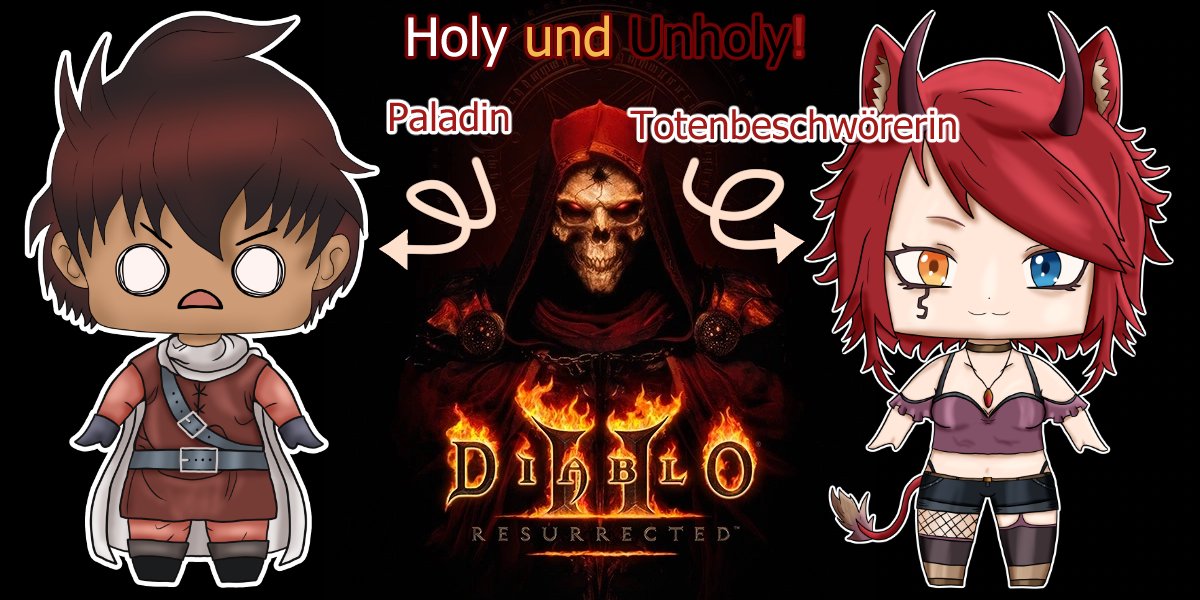Holy und Unholy machen Diablo 2 wieder unsicher! Mit
<a href="/kuromorikira/">⛤Kuromori Kira 🐱🔥😈</a>  streamen wir Diablo 2 ab 17 Uhr und dann zeichnen wir!

#gervtuber #vtuber #smallstreamer #twitchde #diabloII #diablo2 #digitalart