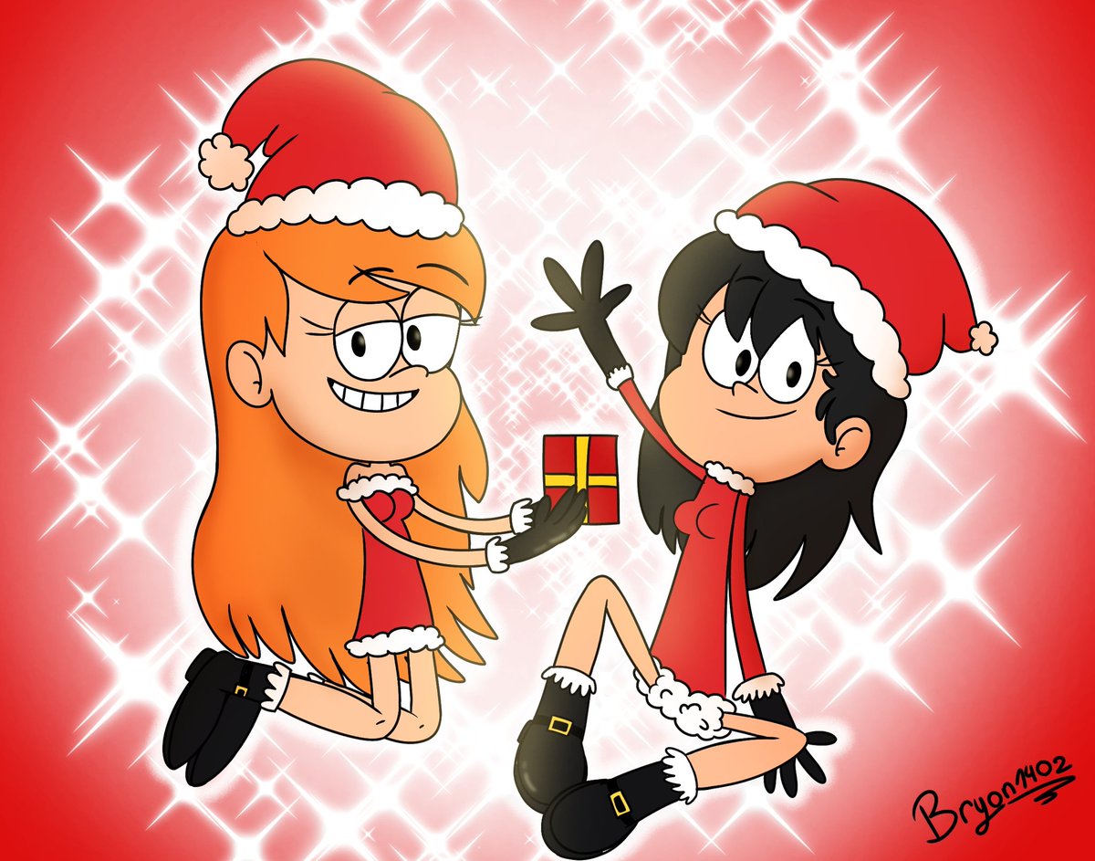 Sorry for the delay, for <a href="/Dooge_09/">Mardo 🇸🇻(Commissions Open 3/5)</a>

Sussie and Michelle giving your gift

#OC #TLH #christmas #fanart #myart #gift