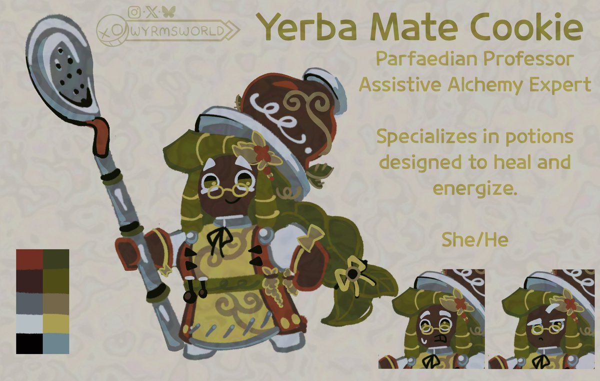 wyrms_world's tweet photo. Yerba Mate Cookie #cookierun #cookierunkingdom #cookierunoc https://t.co/f5bqJ5qVKz