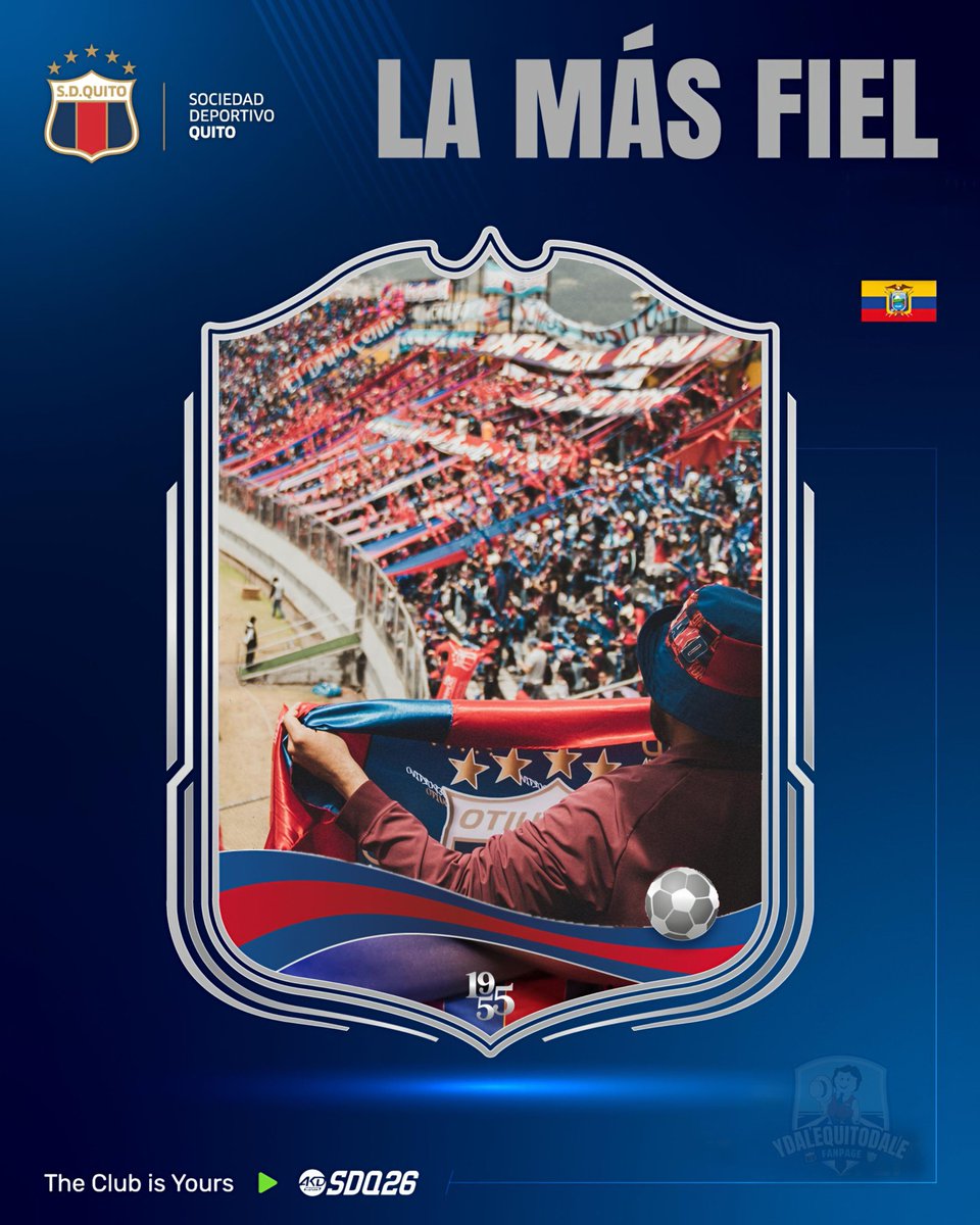AndresbecerraQ's tweet photo. 💙La principal figura del club ha renovado su contrato de amor eterno 

❤La más fiel del Ecuador, esta campaña volveremos a estar contigo 

💪🏻Amor que no sabe de categorías, estamos donde los cobardes no están https://t.co/ei03SBko6Y