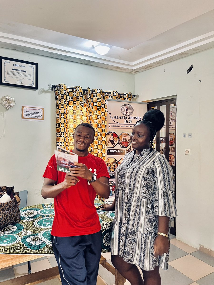 <a href="/AlafiaJeunes/">Alafia Jeunes</a> s’engage aux côtés de MSGFPE et de la GIZ à travers le projet #HommesAlliés pour promouvoir l’égalité, l’autonomisation des femmes et une masculinité positive.
Jeunes, femmes et hommes unis pour un changement durable. <a href="/HommeAllieTogo/">Homme Allié Togo</a> #JeunesseEngagée #acteur