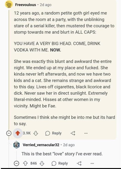 This would make such a perfect modern moshang story. Lmao SQH/XF would have no idea what to do when MBJ approached him and then NEVER left. 🤣🤣🤣