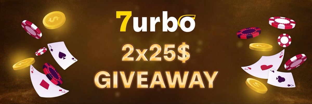 Giveaway! 🎉

▫️$50 in $USDT | 2x $25

- Follow <a href="/7urboBET/">7urbo</a> 
- Like and RT
- Join DC community; discord.gg/cv23KvAQWQ

Ends in 48Hrs - Good Luck🍀