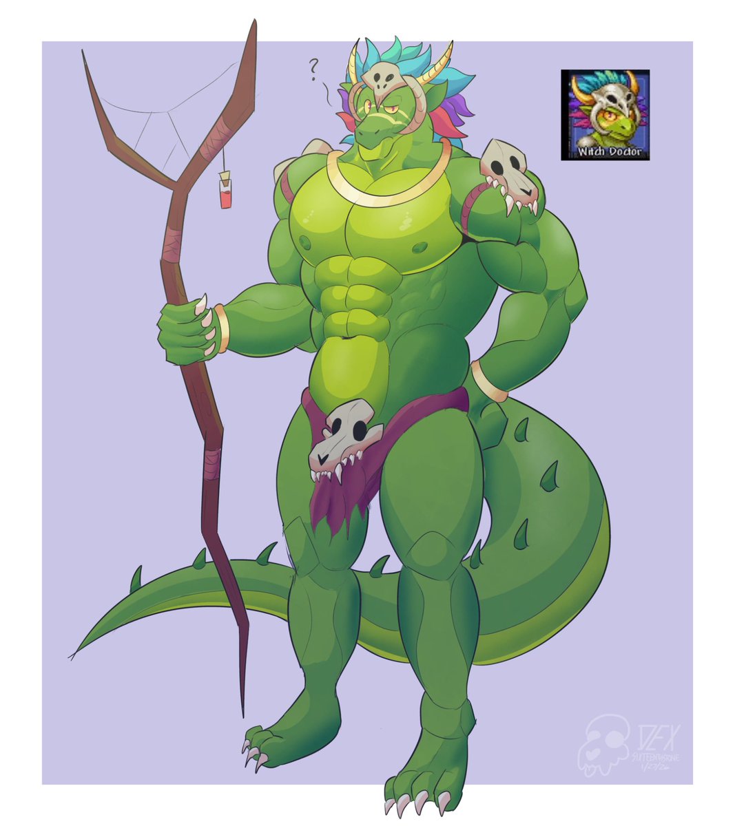 i like his design without the mask 🦎