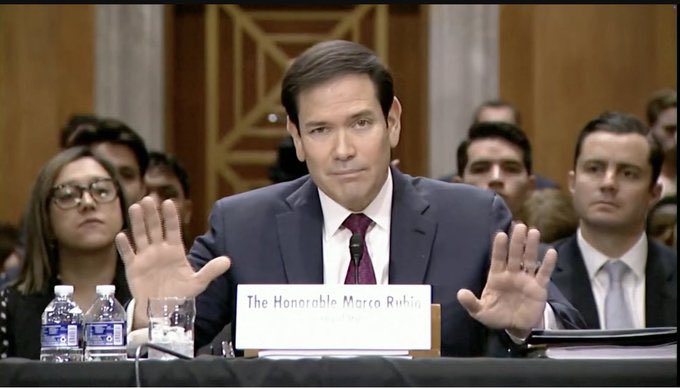 Marco Rubio declarando que todo lo que hace Delcy es porque Estados Unidos lo ordena: