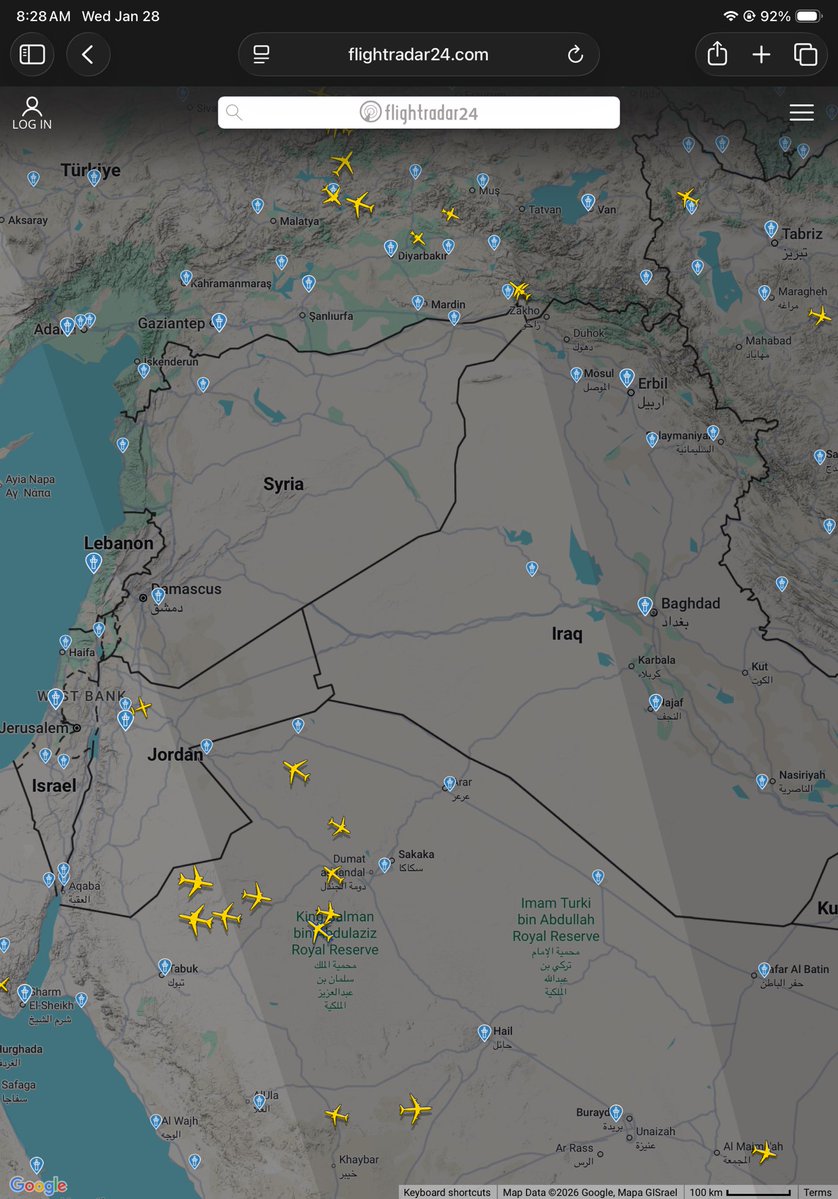 objects0t's tweet image. Hmmm…the lone plane over Jordan is military