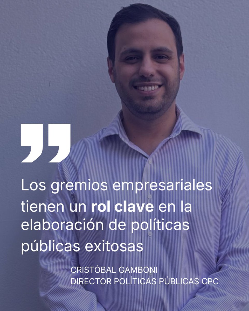 CPCchile's tweet photo. 📊 Políticas Públicas en la CPC
Desde 2025, Cristóbal Gamboni lidera un trabajo clave para impulsar inversión, empleo y crecimiento, articulando análisis técnico y diálogo con distintos actores para mejorar las políticas públicas en Chile. https://t.co/YEjTOz7yc0