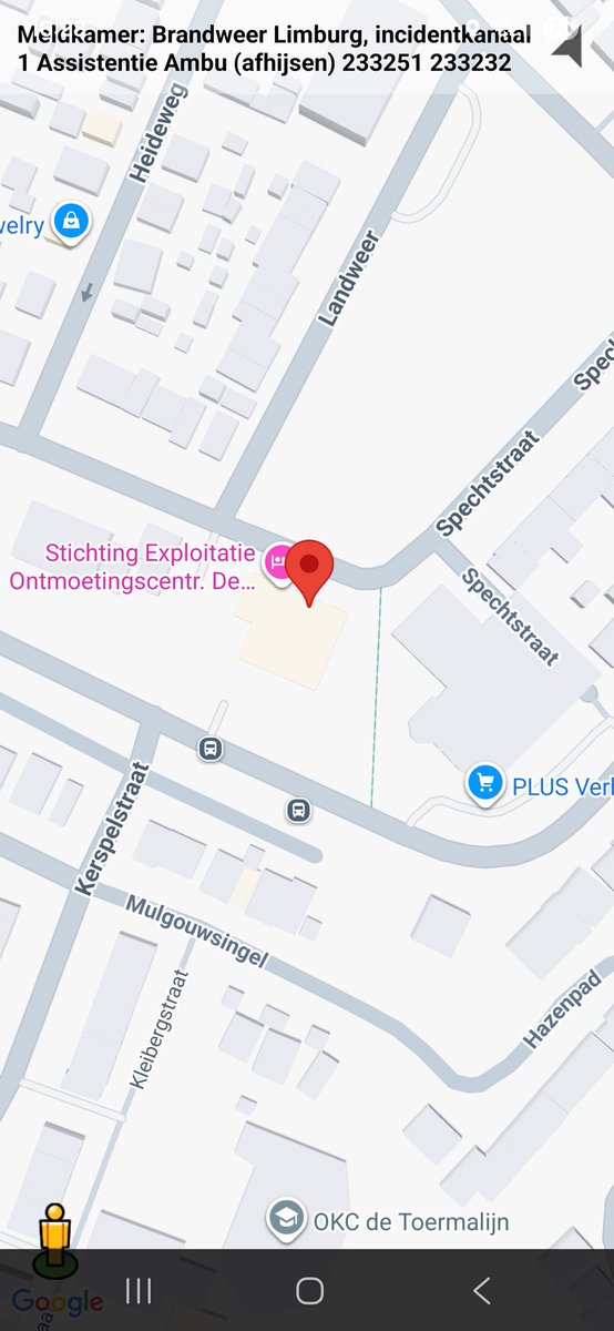 Assistentie ambulance bij afhijsen