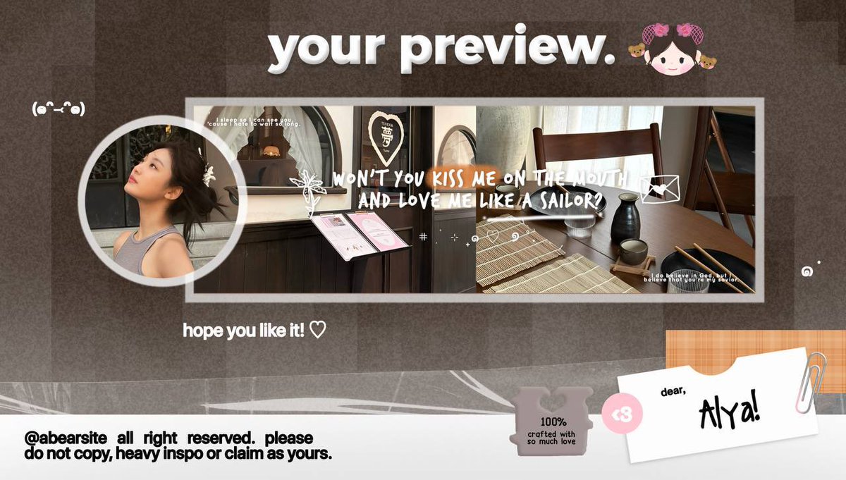 Ay 🤝🏻 memorie sayangku. Love you bebeee <a href="/aBearSite/">amaya!🧸</a>