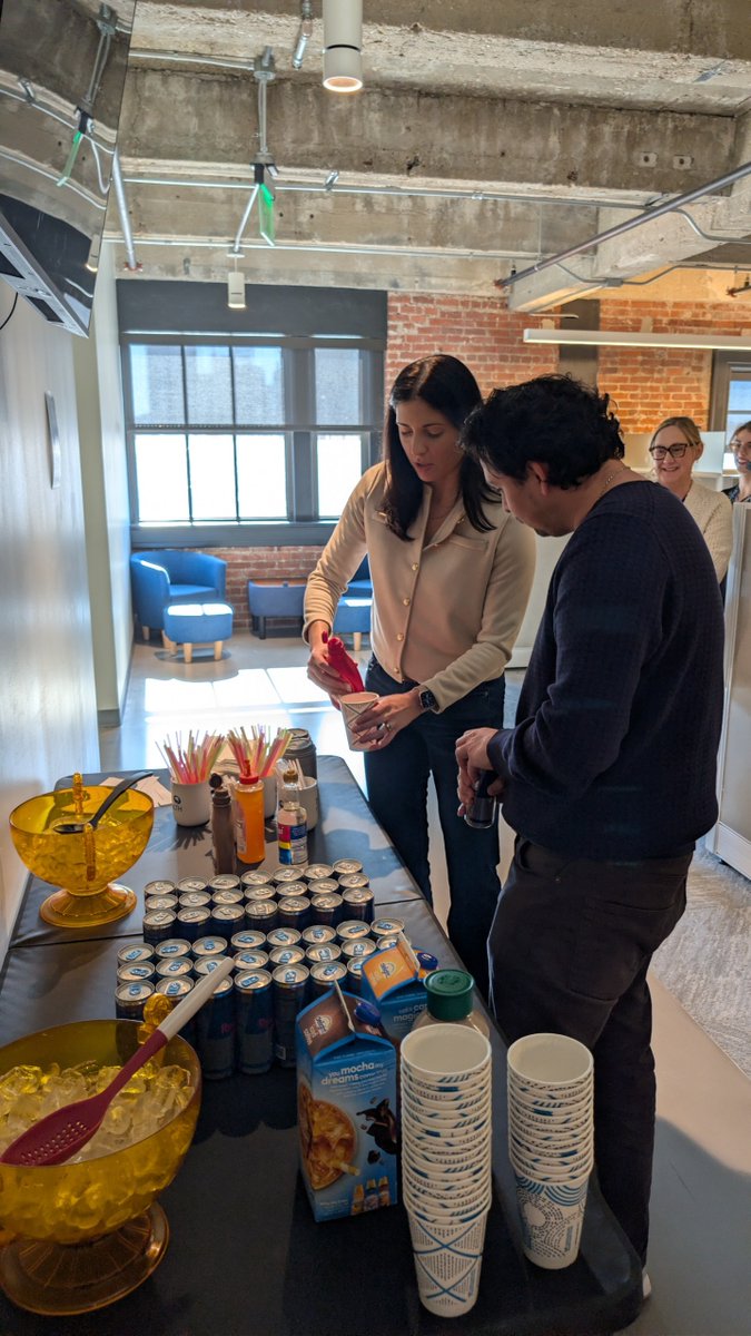 TriaHealth's tweet photo. Recently, our account managers set up an energy bar for our amazing member advocates! 
They are critical to our success and help make our patients' lives a little easier every day.
Join us in saying thanks! 🙏
#EmployeeAppreciation #TeamCulture #ThankYou https://t.co/oKXkfkqNuO