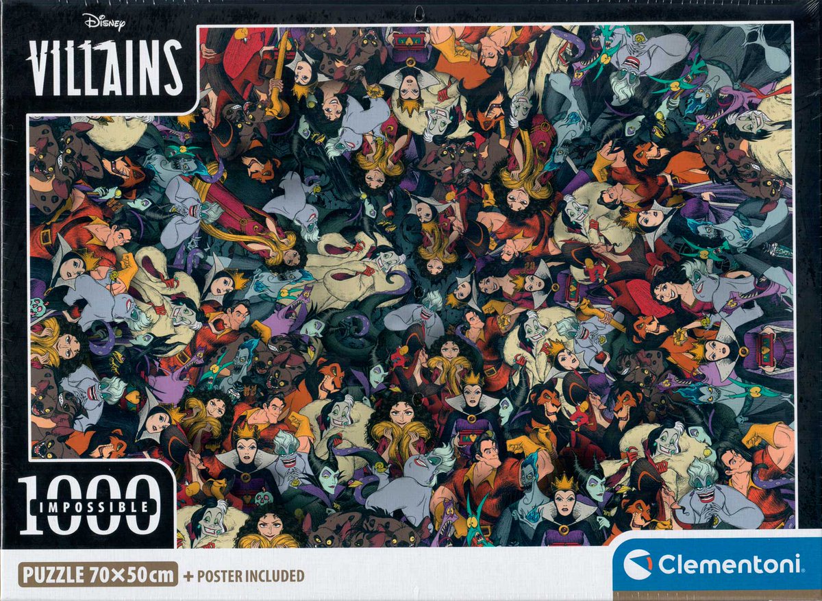 🆕 CLEMENTONI Primicia
Ojo a lo que nos ha llegado hoy: dos puzzles Disney de 1000 piezas cada uno recién salidos de fábrica:
casadelpuzzle.com/products_new.p…

#Clementoni #new #disney #toystory #villains #pixar #puzzledisney