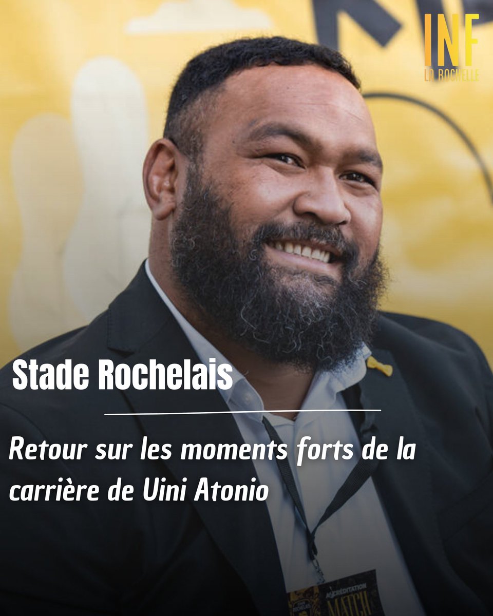 Le pilier droit du XV de France et du Stade Rochelais, Uini Atonio voir son immense carrière de rugbyman s’arrêter après avoir été hospitalisé mardi pour « un accident cardiaque » | shorturl.at/Mmnmc