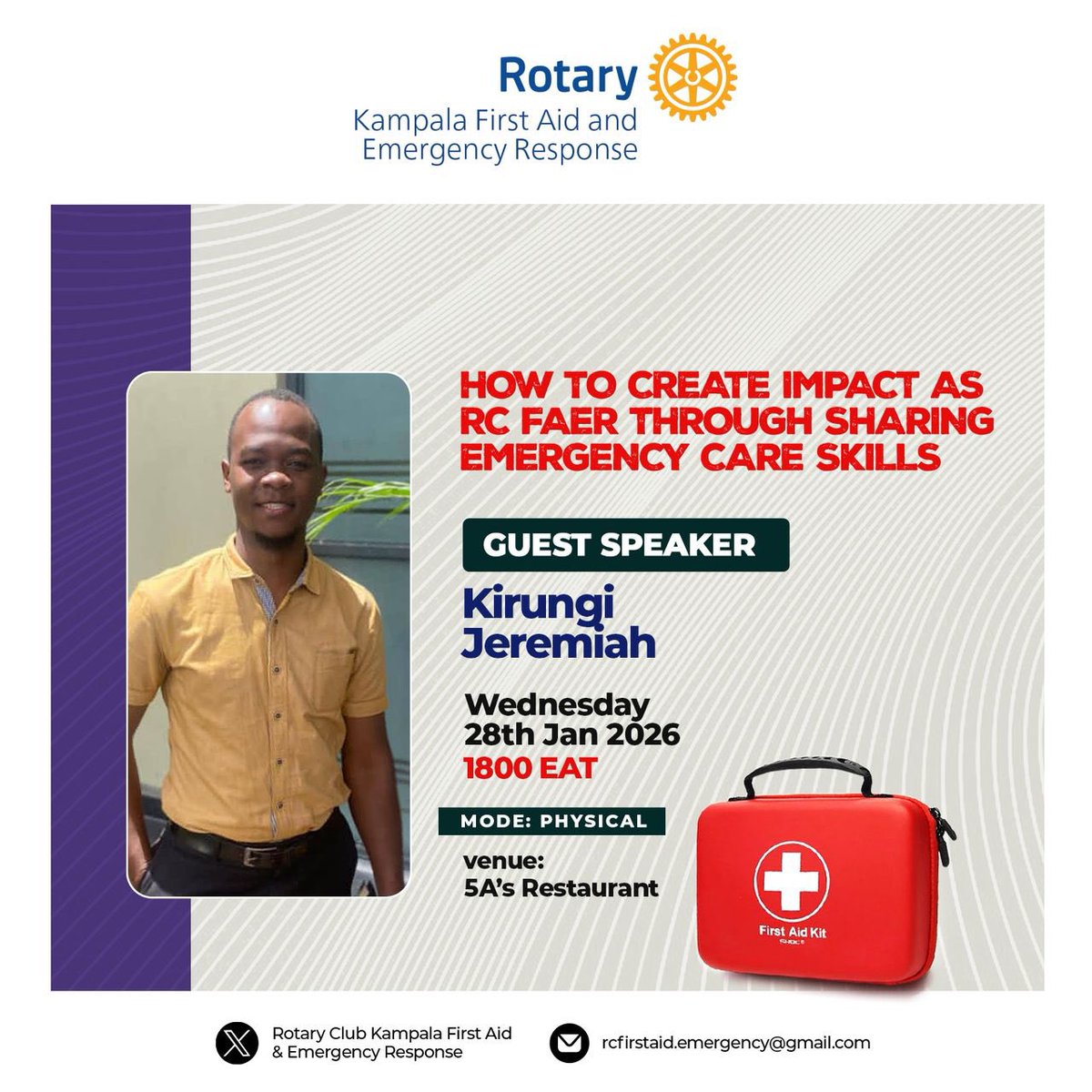 Rotary Club Kampala First Aid &Emergency Response tweet media
