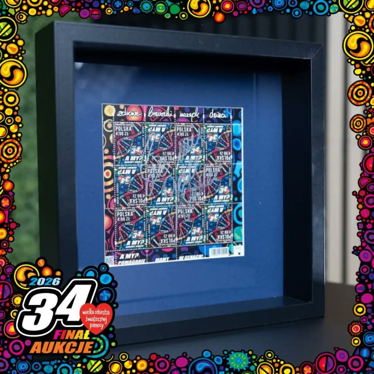 🎶 6. dzień aukcji filatelistycznych dla WOŚP

Łączna suma licytacji to już blisko 27 000 zł ❤️
Serdecznie dziękujemy wszystkim licytującym!

⏰ Aukcje trwają do 16.02 - wciąż można dołączyć i dorzucić swoją cegiełkę.

🎺 Na naszych aukcjach możecie zdobyć unikatowe walory