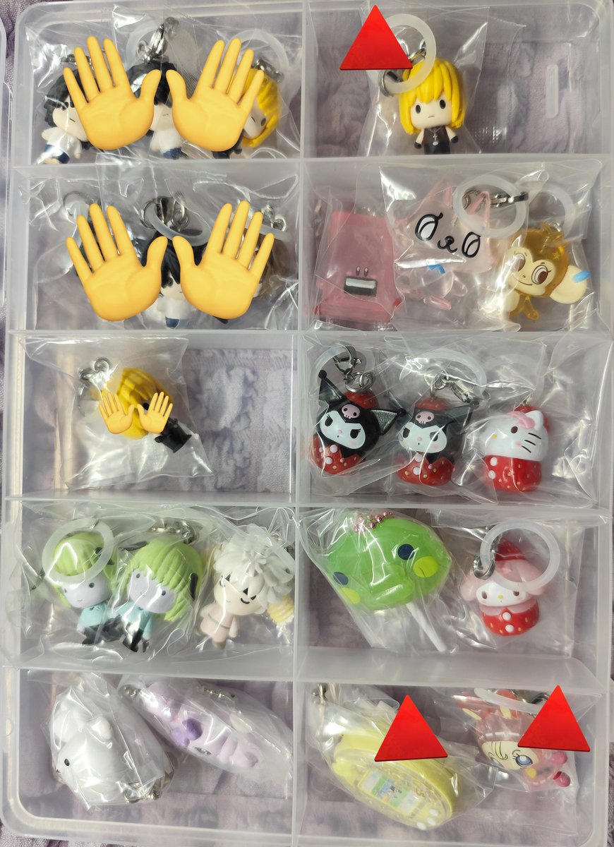 m0n_Jar8's tweet photo. 【交換/譲渡】
ガチャガチャ カプセルトイ めじるしアクセサリー ボンボンドロップシール たまごっち サンリオ ズートピア

求︰記載額or定価+送料or未所持めじるしアクセサリー

譲︰画像参照

レートが高いものは1:1だと厳しめです
都内/埼玉手渡しor郵送
DMに進んだ後でのお取引中止❌
ALTあり https://t.co/dOdeMqLMKu
