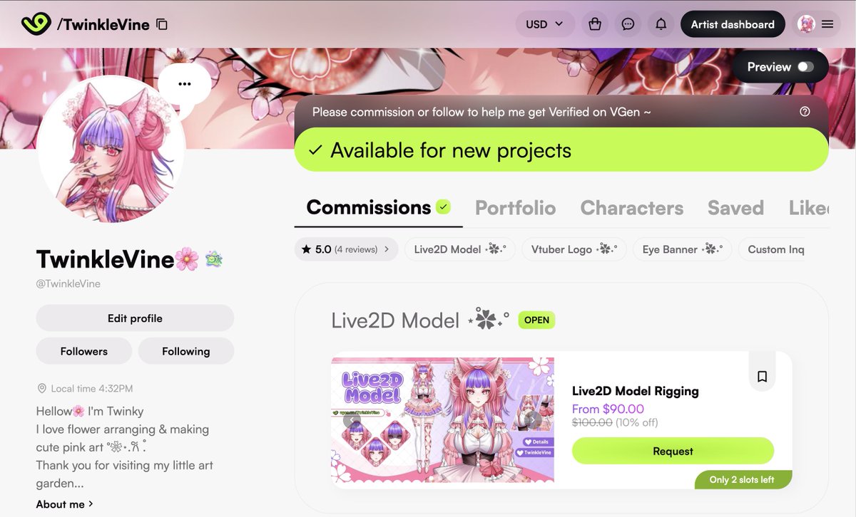 🚨COMMISSION OPEN LIVE2D🚨

HEY HEY!!! I still have 2 slots available for my Live2D service and discount 10%.  Yayyy. Who wants to grab a slot quickly? ≥3≤

#ENVtuber #VGenComm