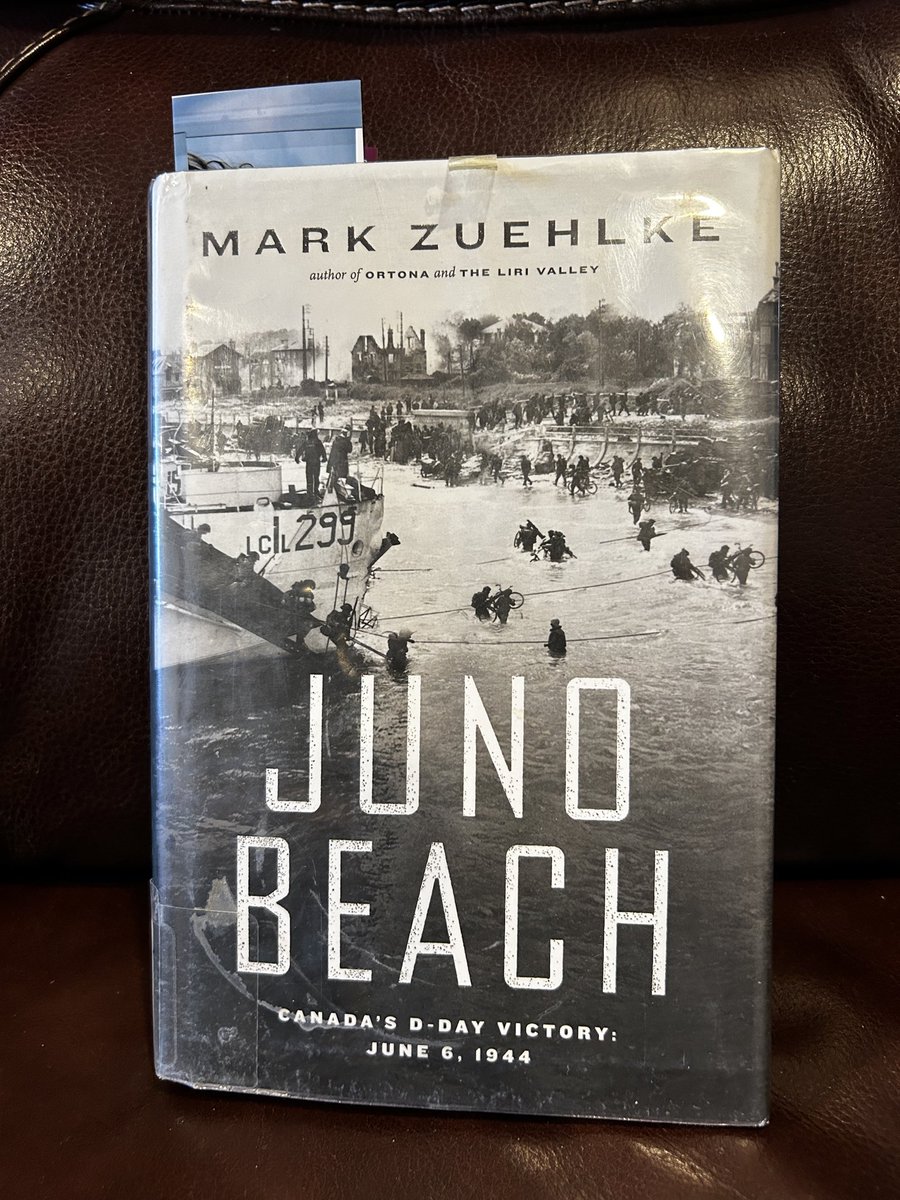 FunkyRobot73's tweet photo. I realized I don’t know anything about Canada’s role on D-Day.  My friend recommended the book “Juno Beach” by Mark Zuehlke.  #Canada https://t.co/n4aFDCbldI