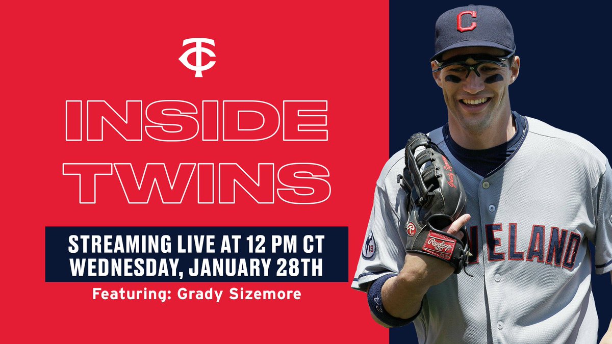 Get to know new first base coach, Grady Sizemore on this week's edition of Inside Twins!
Streaming live on our X, Facebook and YouTube channels at noon today.
