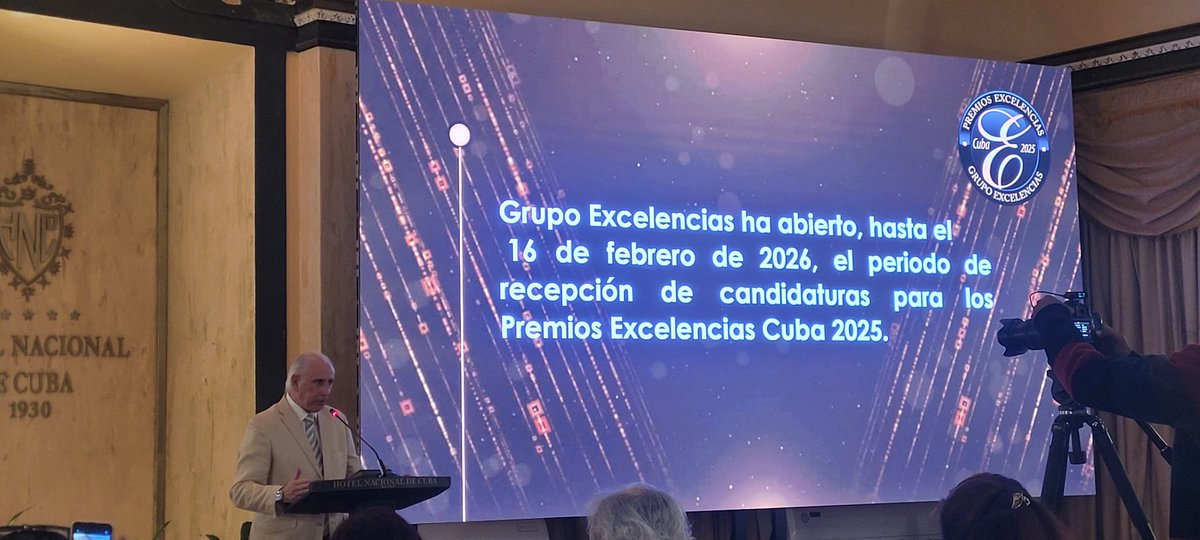 wencyh87's tweet photo. Grupo @ExcelenciasCuba lanza la convocatoria de sus Premios, y anuncia la entrega de los lauros correspondientes a 2025 el próximo 11 de marzo. https://t.co/GjzjeBG1sQ