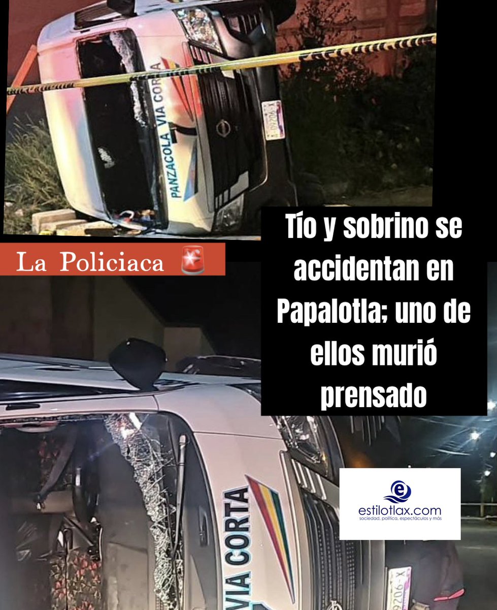 🧿 #EnterateEnEstiloTlax || #LaPoliciaca 🚨

Lee la nota 👇

estilotlax.com/tio-y-sobrino-…