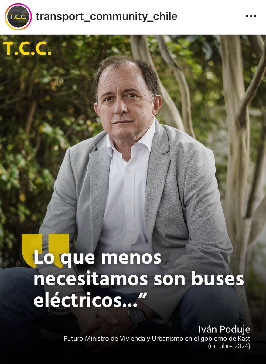 El chileno necesita micros contaminantes, incómodas, sin aire acondicionado, que vibren y sean poco seguras para niños adultos mayores.

El lobby de los buses vuelve a rugir. 

Disfruten lo votado
