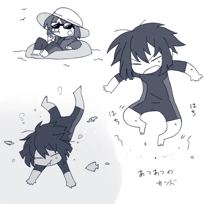 過去絵 この二人を一緒に描くことが多かった気がする このくらいの頭身も好き 最近は成長ifばっか描いてるから余計に伸び散らかしてる 