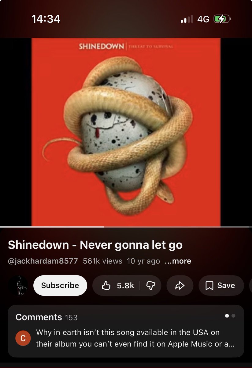 Come on <a href="/Shinedown/">SHINEDOWN</a> let’s get this song on <a href="/amazonmusic/">Amazon Music</a> or <a href="/Spotify/">Spotify</a> <a href="/AppleMusic/">Apple Music</a>  please! It’s been hidden away for too long! <a href="/ZMyersOfficial/">Zach Myers</a> <a href="/TheBrentSmith/">Brent Smith</a> ever since London I can’t stop playing it! 🇬🇧