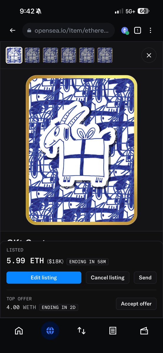 5.99 eth listed for less than an hr <a href="/veefriends/">VeeFriends</a> <a href="/garyvee/">Gary Vaynerchuk</a> 🎁 🐐