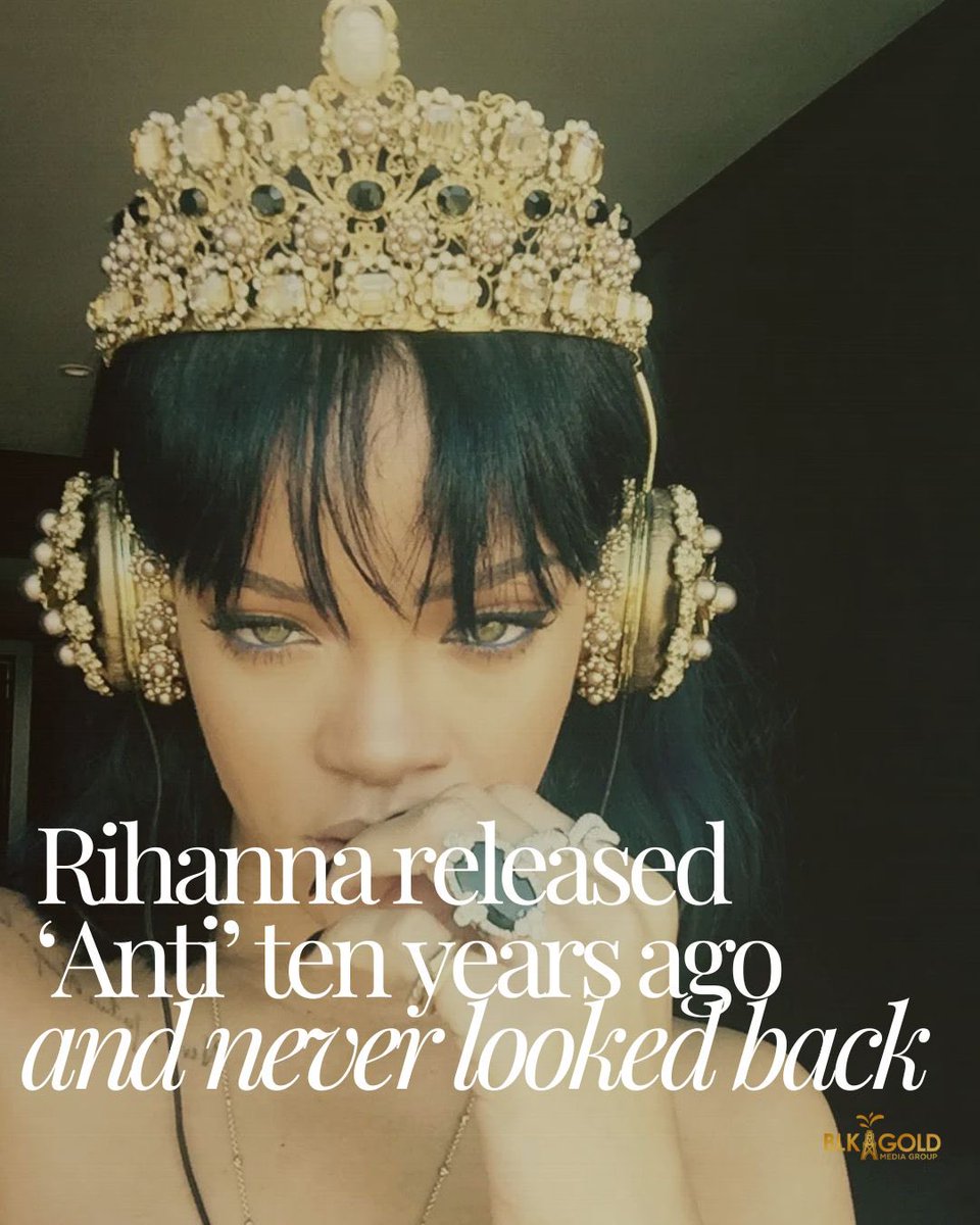 BlkgoldTV's tweet image. Whether #Rihanna releases another album again or not, she left us with a musical masterpiece.
Which track still hits from #Anti released #tenyearsago?