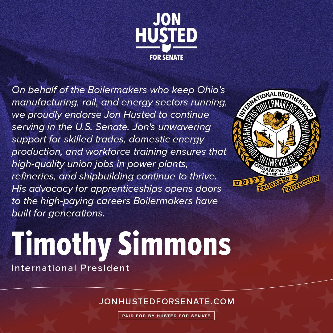 Why the Boilermakers are supporting <a href="/JonHusted/">Jon Husted</a>. 👇

#ohsen
