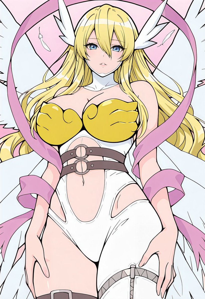 wolfhoro400's tweet photo. Angewomon / エンジェウーモン (Helmetless.ver)

 #エンジェウーモン #Angewomon #AIイラスト #AIart #Digimon  

 https://t.co/iYbjKGyM76 https://t.co/IXbgbxCL83