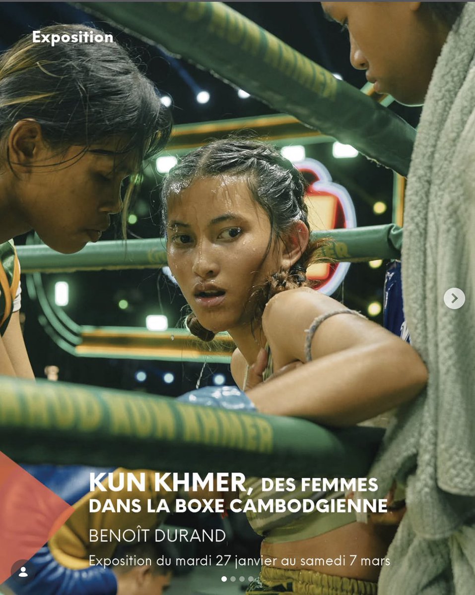 La Grange aux Belles  accueille le photographe @_benoitdurand  pour son exposition "Kun Khmer, des femmes dans la boxe Cambodgienne".
Je vous attend au Vernissage de l'exposition le jeudi 29 janvier de 19h à 21h La Grange aux Belles, 6 rue Boy Zelenski, 75010 Paris