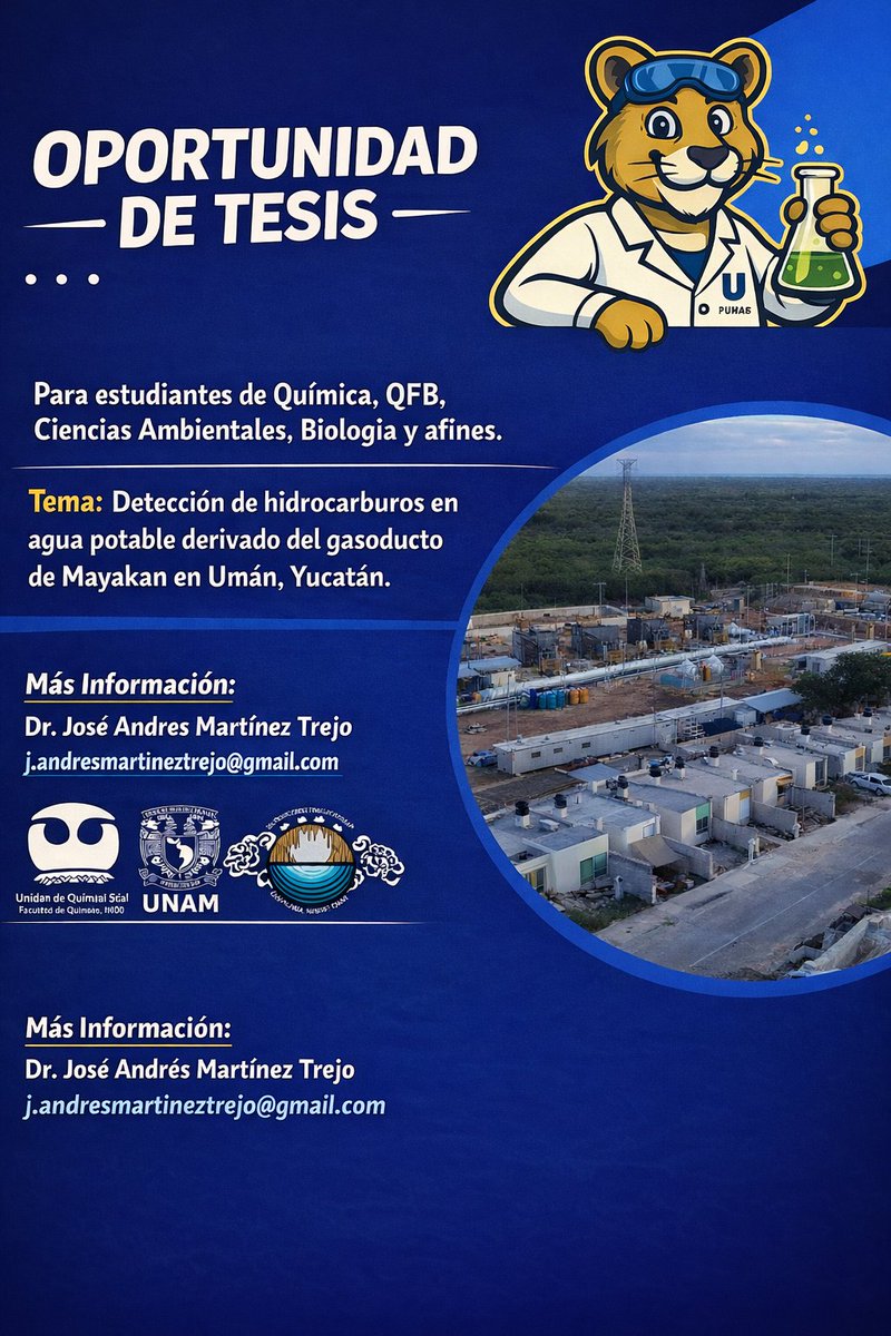 Jose_Andres_Mtz's tweet photo. Bandita en Mérida, si quieren aplicar sus conocimientos en pro de la sociedad, esta es su oportunidad de hacer una tesis con valor
#Tesis #Mayakan #Uman #Gaseoducto #Yucatan https://t.co/cjOMHZk9L6
