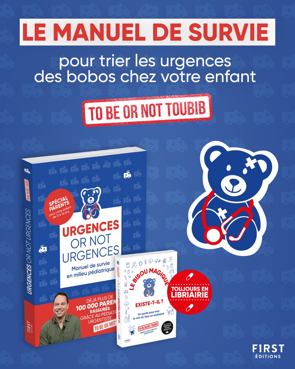Et sinon, je vous annonce que la 3ème édition de mon guide pour trier les urgences de l'enfant à destination des parents est désormais disponible en Librairie ! 
100.000 mercis ! 🥳