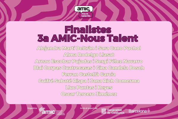 AmicNousTalents's tweet photo. 📣Ja coneixem els finalistes de la 3a edició d'AMIC-Nous Talents!

Moltíssimes gràcies a totes les que heu participat, ens veiem molt aviat!🎙️🎚️ https://t.co/QPG9Lj2WJm