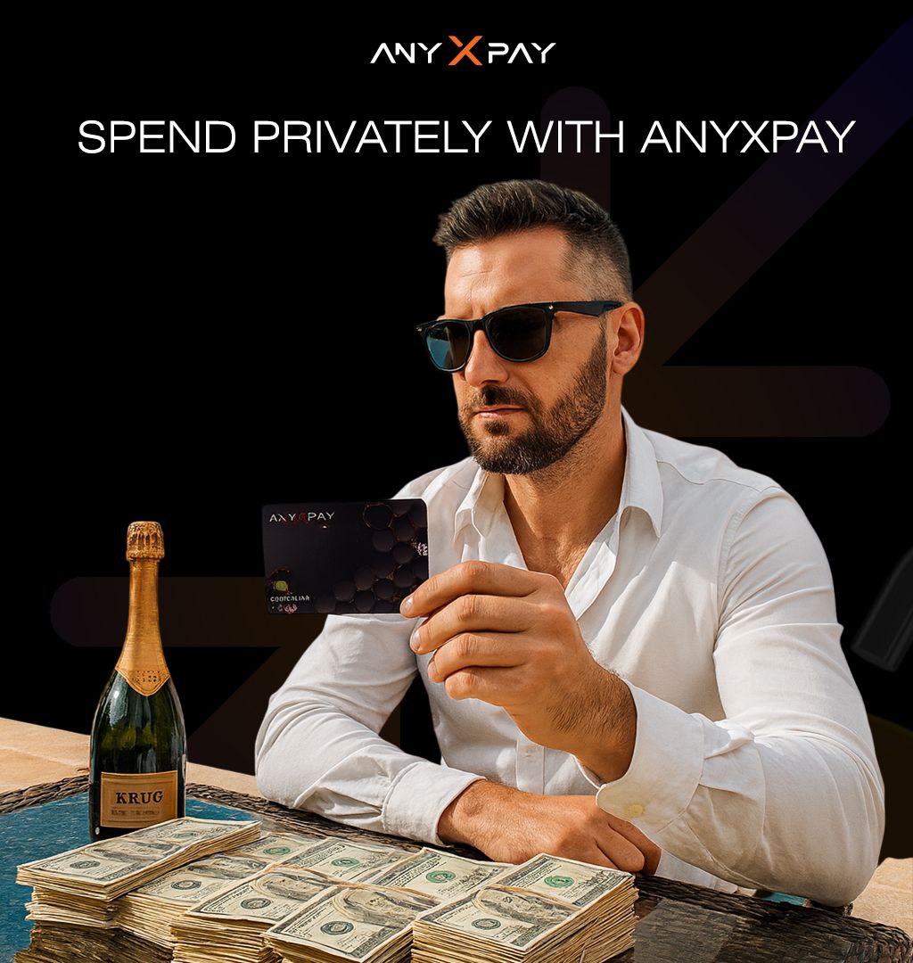 circular_777's tweet image. Financial evolution in the palm of your hand. 🖐️ Next stage — VISA/Mastercard card for crypto. Start with code CRYPTO4YOU. 
👉 bit.ly/freevisamc
#AnyXPay #Evolution #CRYPTO4YOU #InYourPalm #NextStage