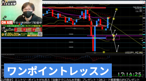 FX_nurse_'s tweet photo. 【スキャトレふうたFX大学切り抜き/ドル円スキャルピング】
詳しく見たい方はこちらhttps://t.co/xRKQOQbDY6
ラウンドナンバートレードをリア���チャートで徹底解説！
これで勝率アップ！
レートチェック？からの為替介入警戒？！
👍ボタン＆リポストの応援ありがとうございます😆 https://t.co/Vjkun8c8JV