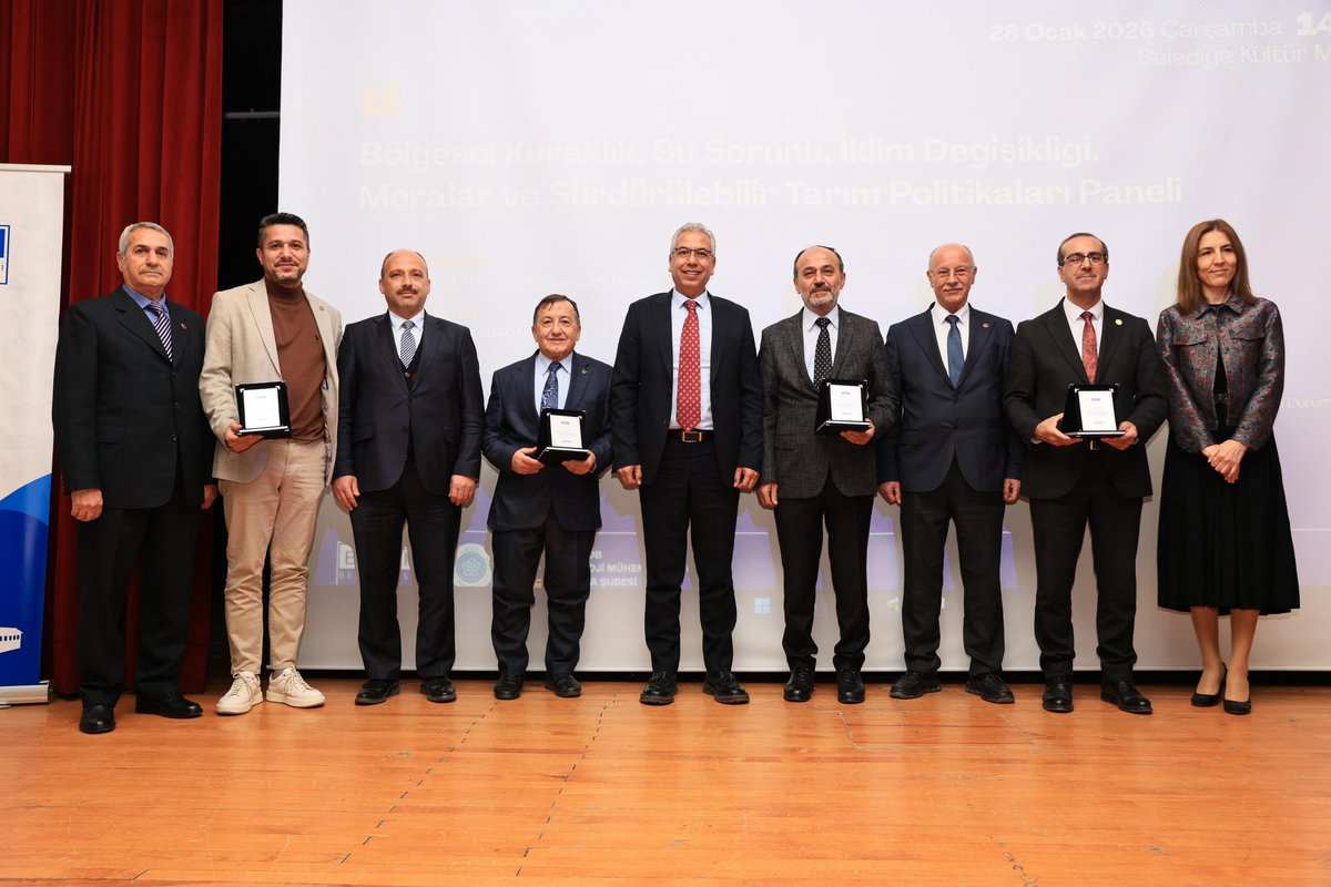 Bölgesel Kuraklık, Su Sorunu, İklim Değişikliği, Meralar ve Sürdürülebilir Tarım Politikaları Panelimizi gerçekleştirdik.