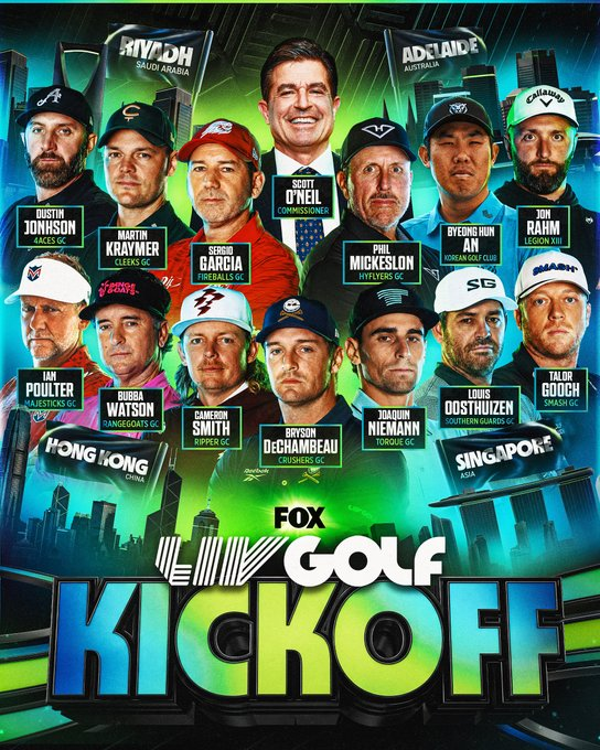 RisBrian's tweet photo. I absolutely LOVE how @GolfonFOX got Byeong Hun An's name right... Ha - #LFGolf! #LIV https://t.co/50q243n0t3