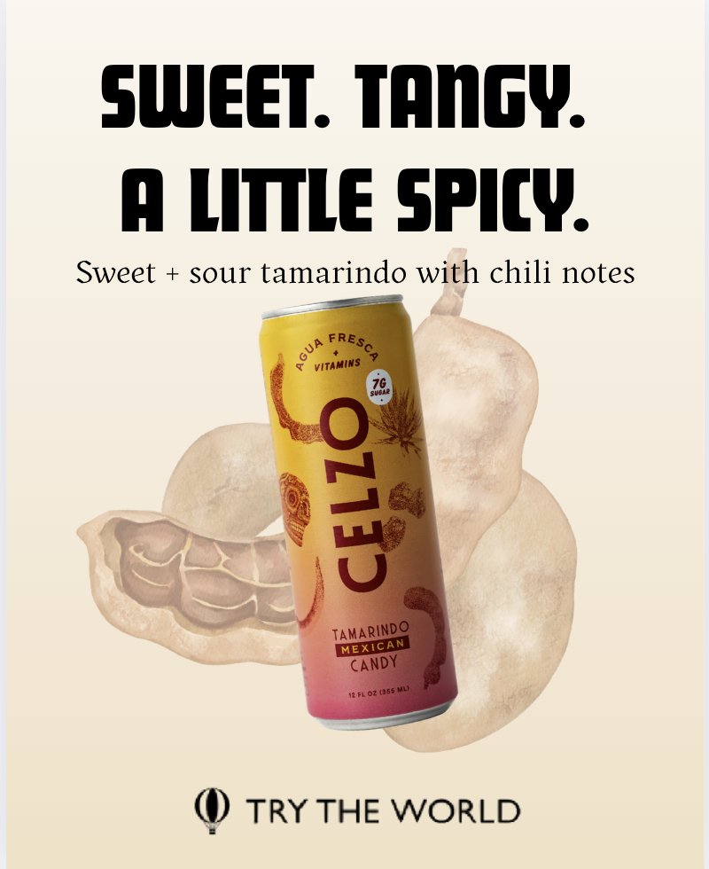 Trytheworld's tweet image. Sweet. Tangy. A little spicy 🌶️✨

This refreshing tamarindo drink balances sweet-and-sour notes with a hint of chili for a bold, crave-worthy taste inspired by classic Mexican candy.

#TryTheWorld #TasteOfMexico #MexicanFlavors #Tamarindo #SweetAndSpicy #FlavorDiscovery…