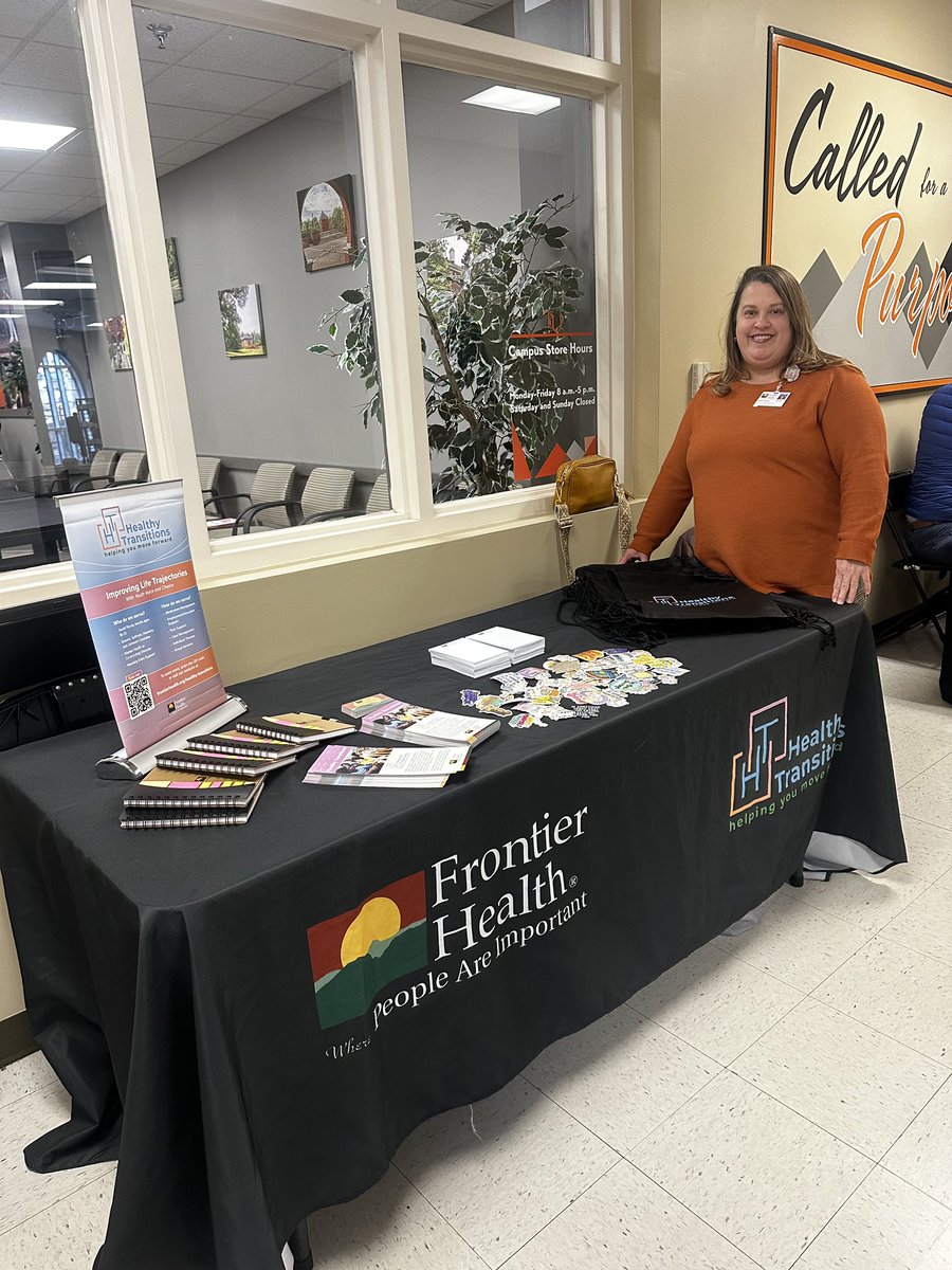 Come see us at Tusculum  University today and learn how Healthy Transitions is making mental health support accessible for students and the community. We will be here from 11-1.