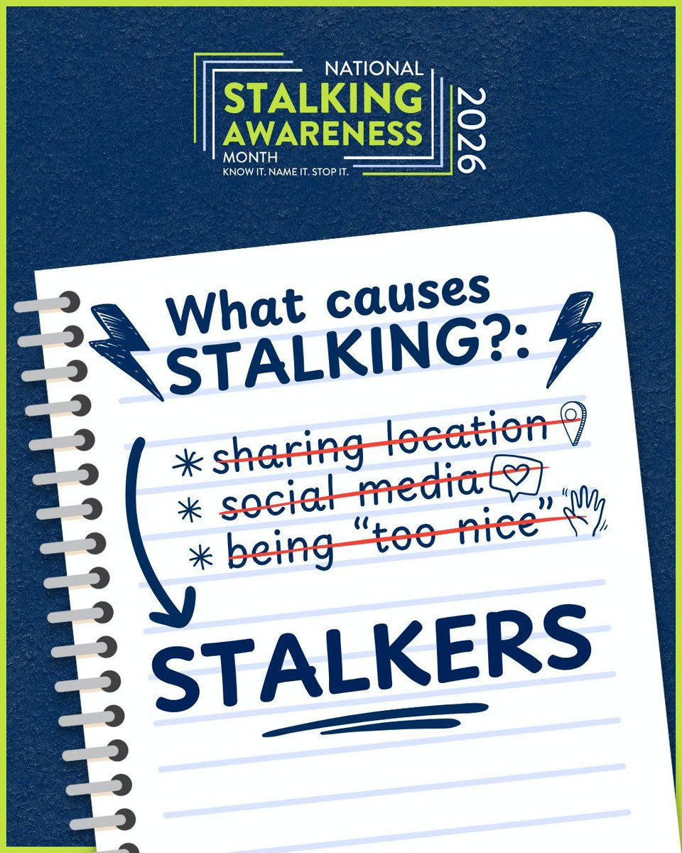 We criticize victim behavior instead of putting the blame where it rightfully belongs: on the stalker. While safety planning and risk reduction can be practical for victims, nothing that a victim does – or does not do – makes them responsible for the stalker’s decision to stalk.