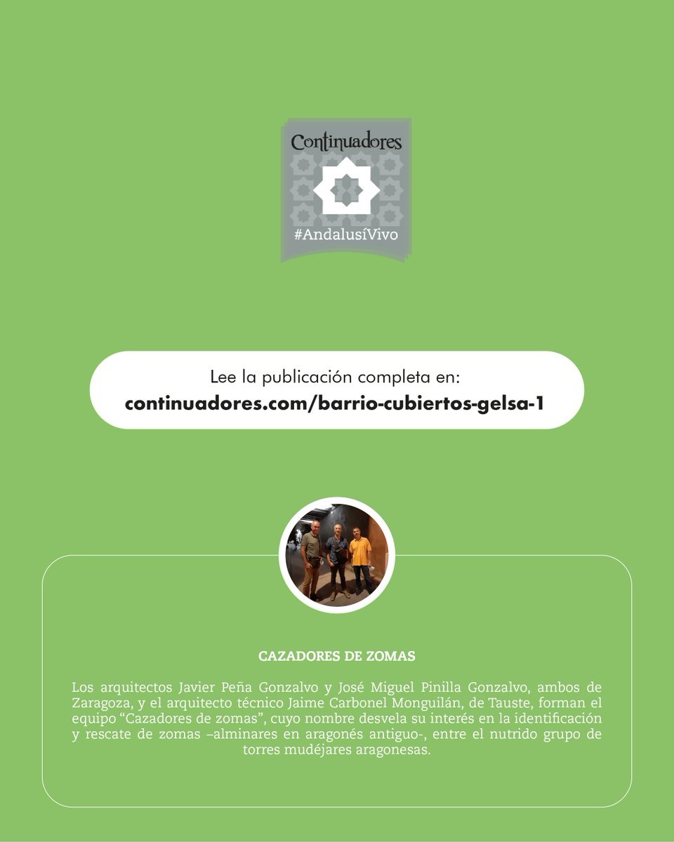Cervantes llamaba “tagarinos” a los moros de Aragón. 📜
Gelsa guarda un laberinto urbano andalusí junto al Ebro 🌊
Descúbrelo 👉 continuadores.com/barrio-cubiert…