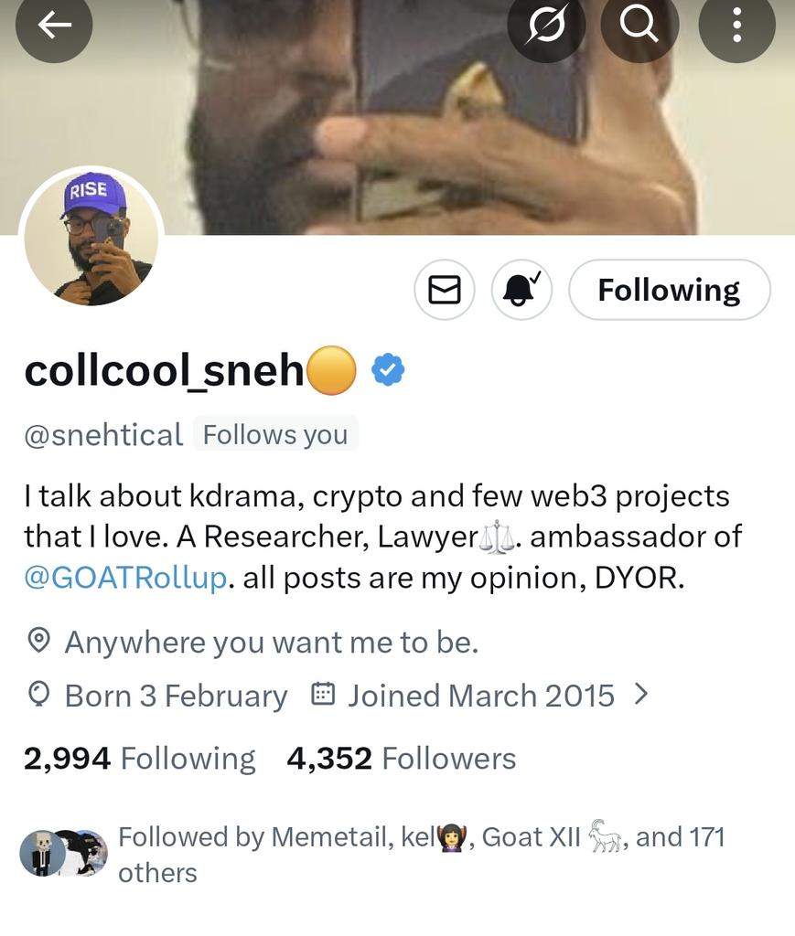 Who has heard from <a href="/snehtical/">collcool_sneh🟡</a> ?? 

He hasn't posted for 6 days now